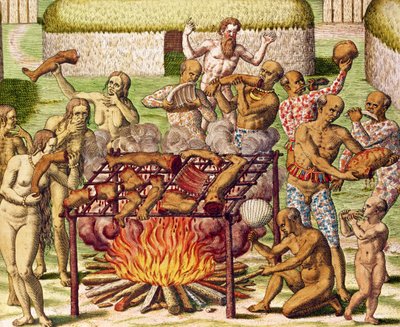 Escena de canibalismo, de 